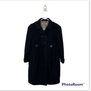 SEE BY CHLOE NAVY BLUE WOOL BLEND COAT SIZE 2
